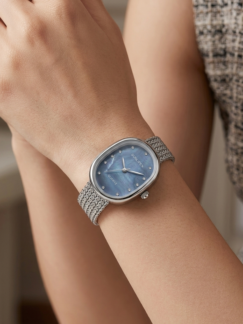 Armbanduhr Hellblau