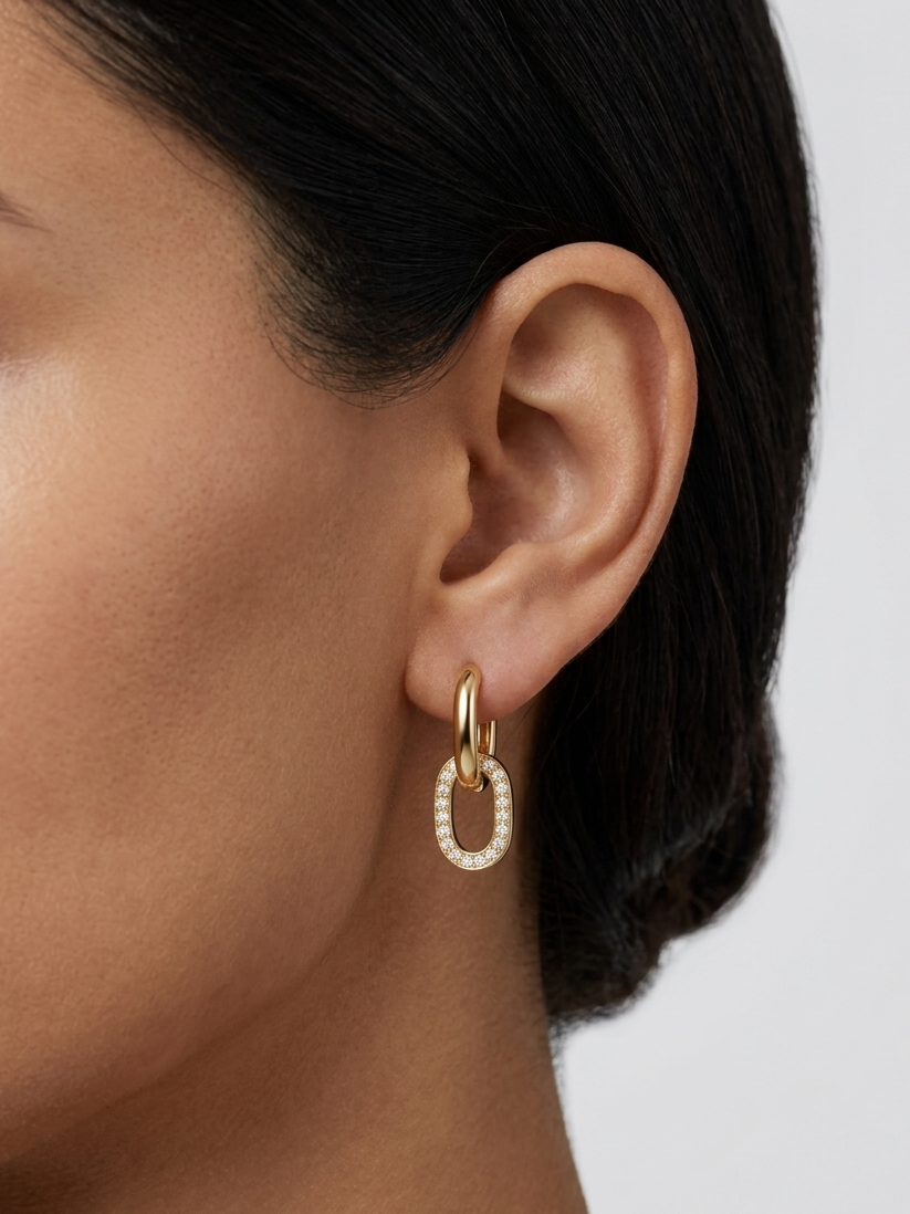 Double Ring Hoops