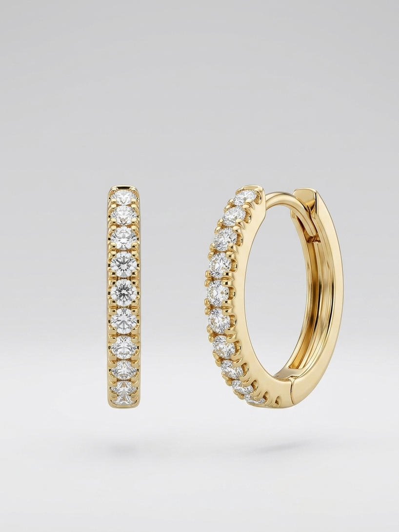 Luxe Stone Hoops