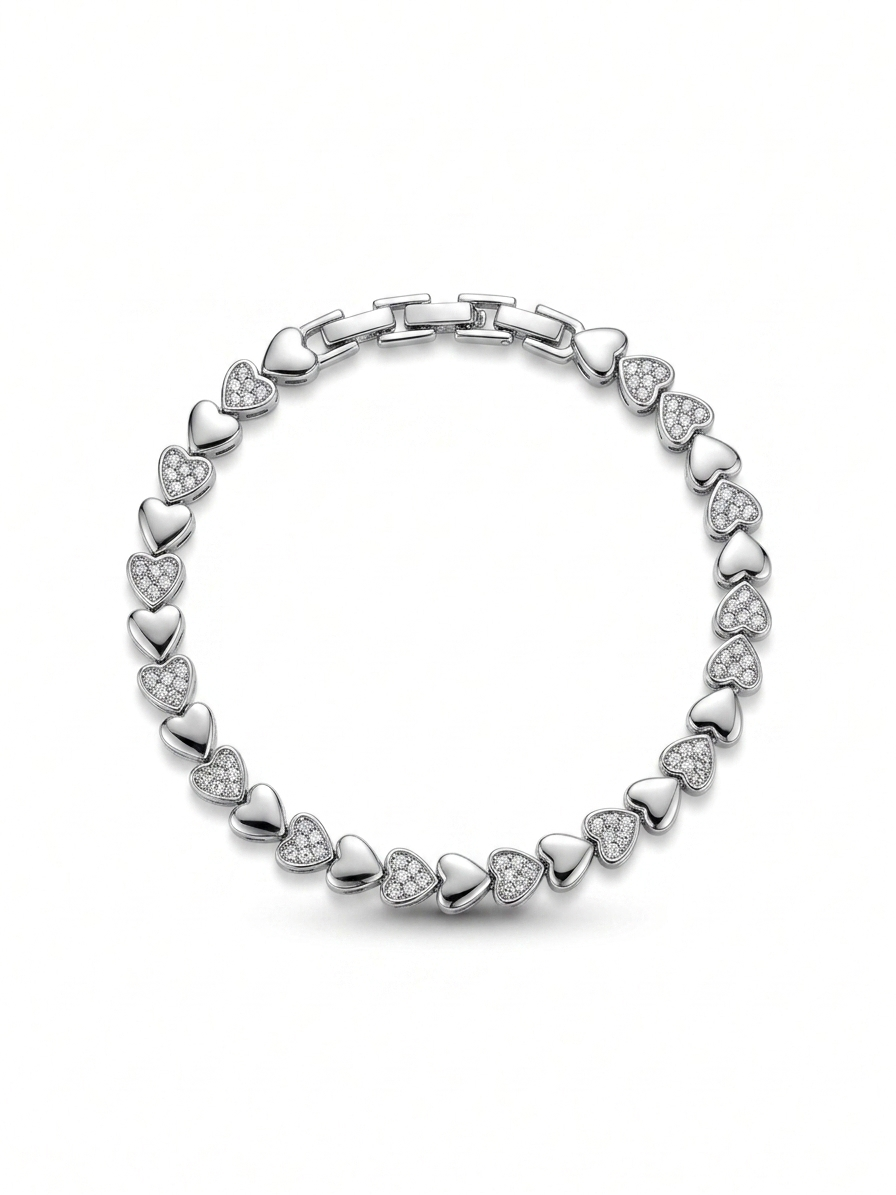 Herzarmband Silber