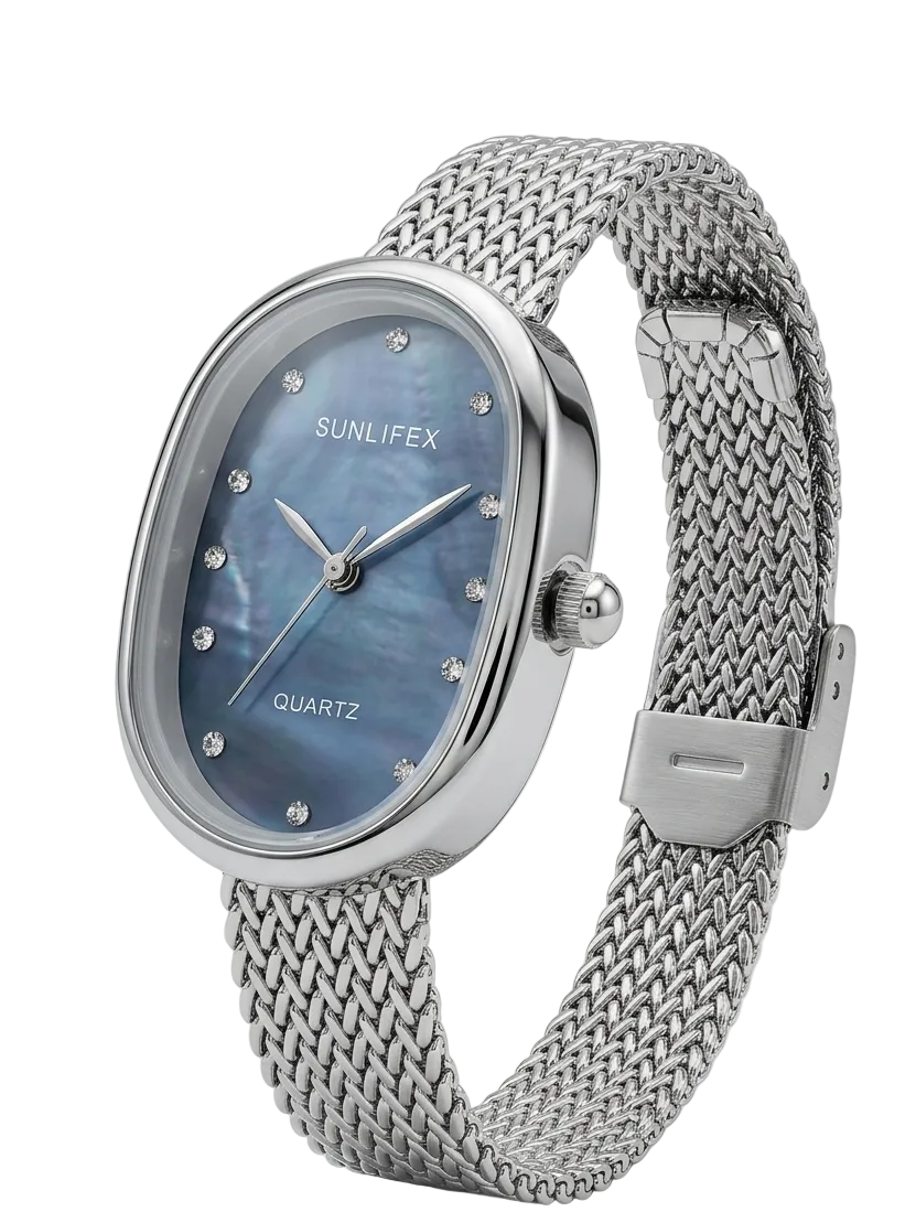 Armbanduhr Hellblau