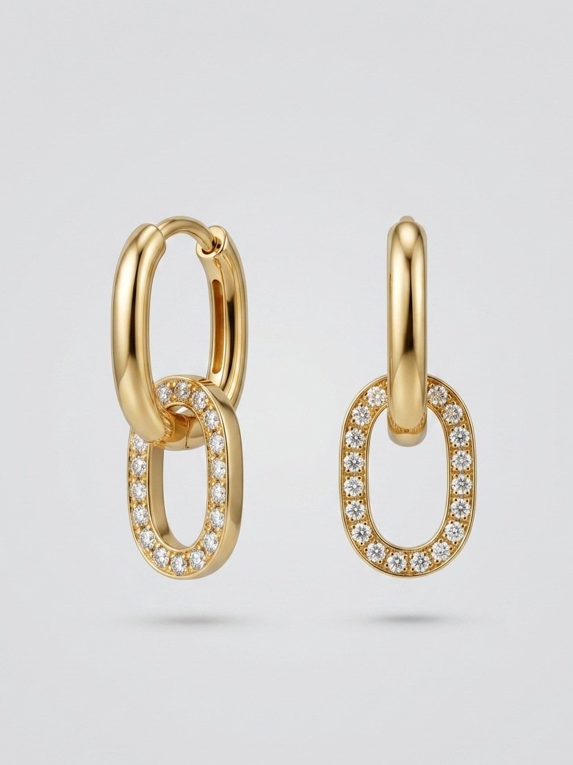 Double Ring Hoops