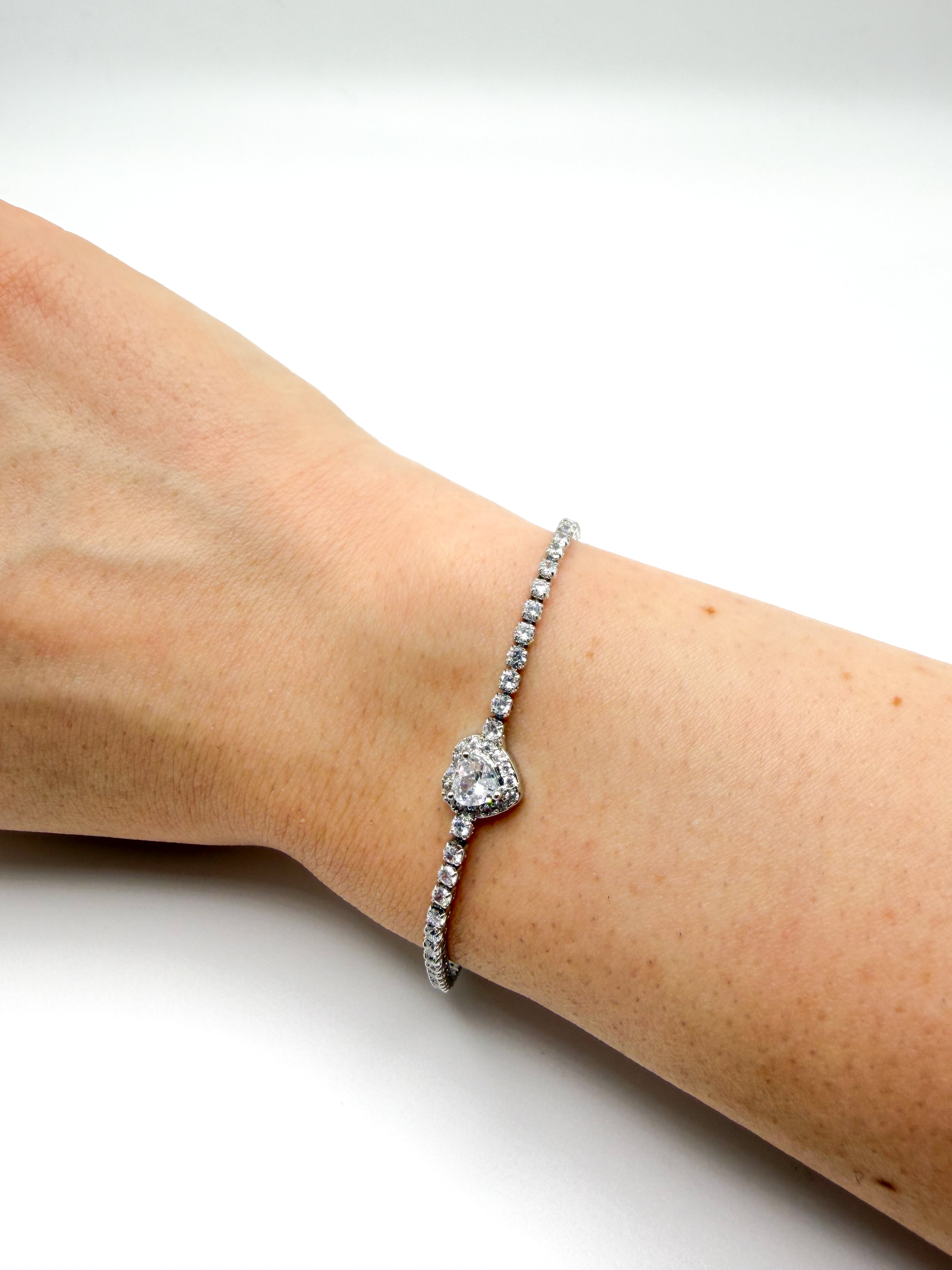 Tennisarmband mit Herz