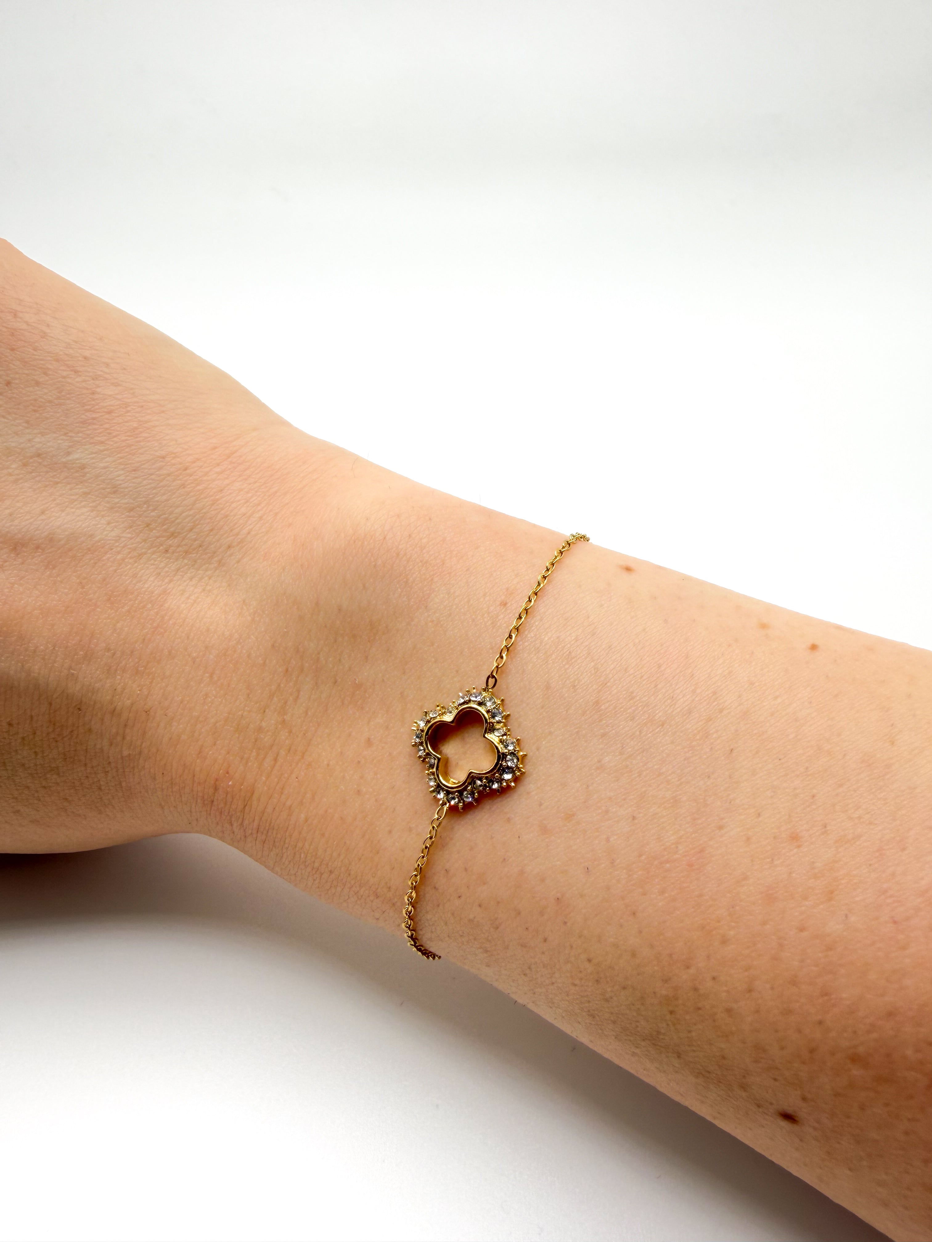 Sparkle Clover Armband